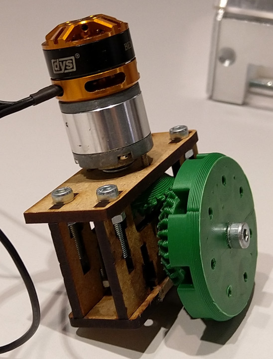 Bevel gear motor mount