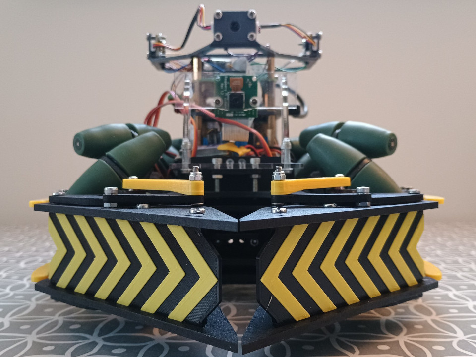 The robot from the front